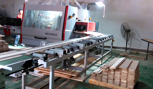 خط تولید پارکت چوبی در شرکت البرز پارکت